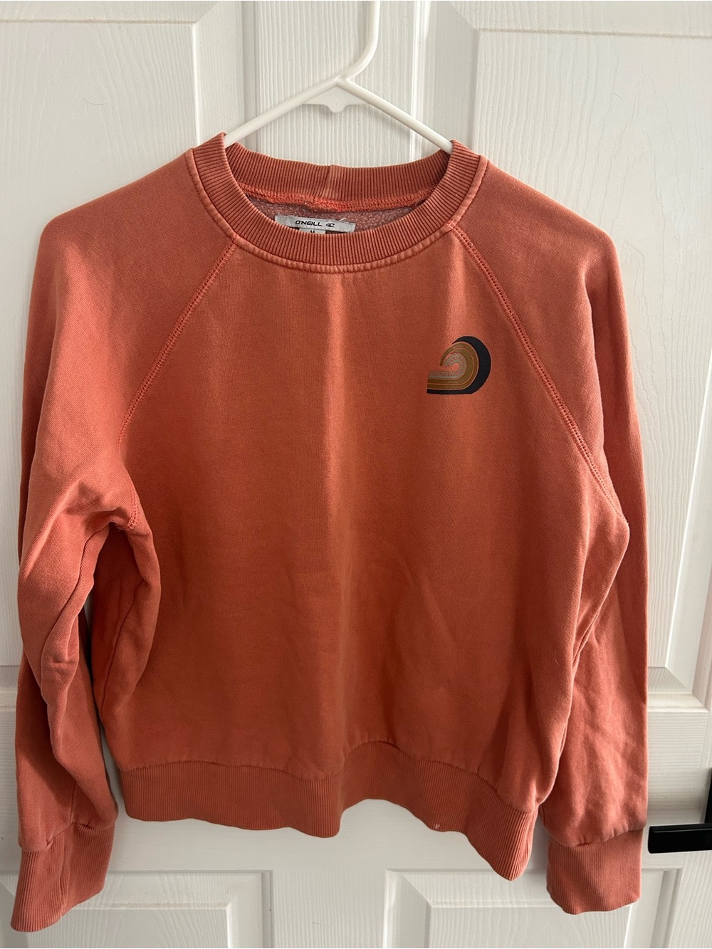 O'Neill Burnt Orange Crewneck with Retro Chest Logo
